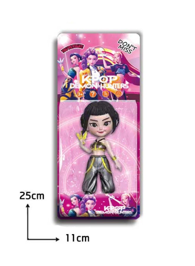 KPop Demon Hunters 4 Inch Mystery Doll Toy – Single Assorted Surprise Action Figure with Stylish Outfit and Accessories for Kids Collecting and Fun Unboxing Play - Image 4